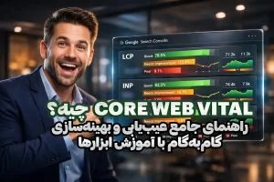 core web vital چیه؟ داشبورد Core Web Vitals با شاخص‌های کلیدی (LCP, INP, CLS)